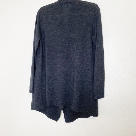 eileen fisher merino wool drapey sweater cardigan size small - Picture 5 of 7